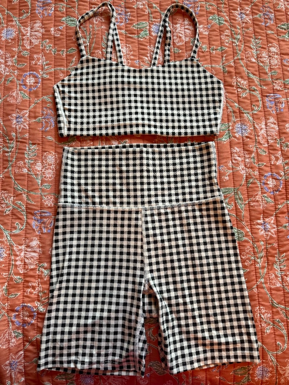 All in Motion matching gingham set!